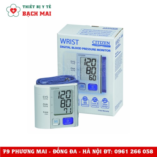 Máy Đo Huyết Áp Cổ Tay Citizen CH657 Máy Đo Huyết Áp Cổ Tay Citizen CH657
