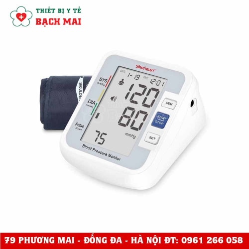 Máy Đo Huyết Áp Điện Tử Bắp Tay Sinoheart BA-801 SINOCARE ĐỨC