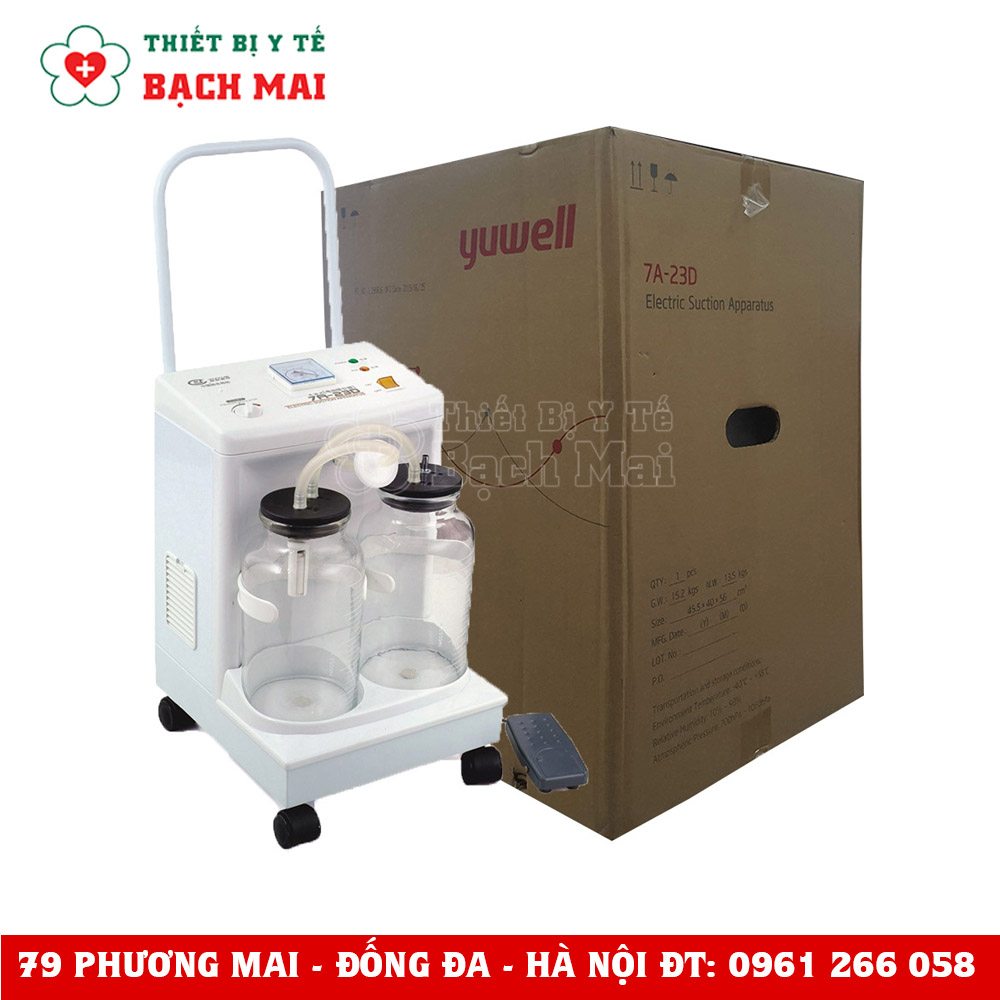 Máy Hút Dịch 2 Bình Yuwell 7A-23D Máy Hút Dịch 2 Bình Yuwell 7A-23D