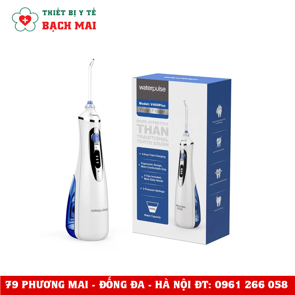 Máy Tăm Nước Cầm Tay Waterpluse V400 Máy Tăm Nước Cầm Tay Waterpluse V400