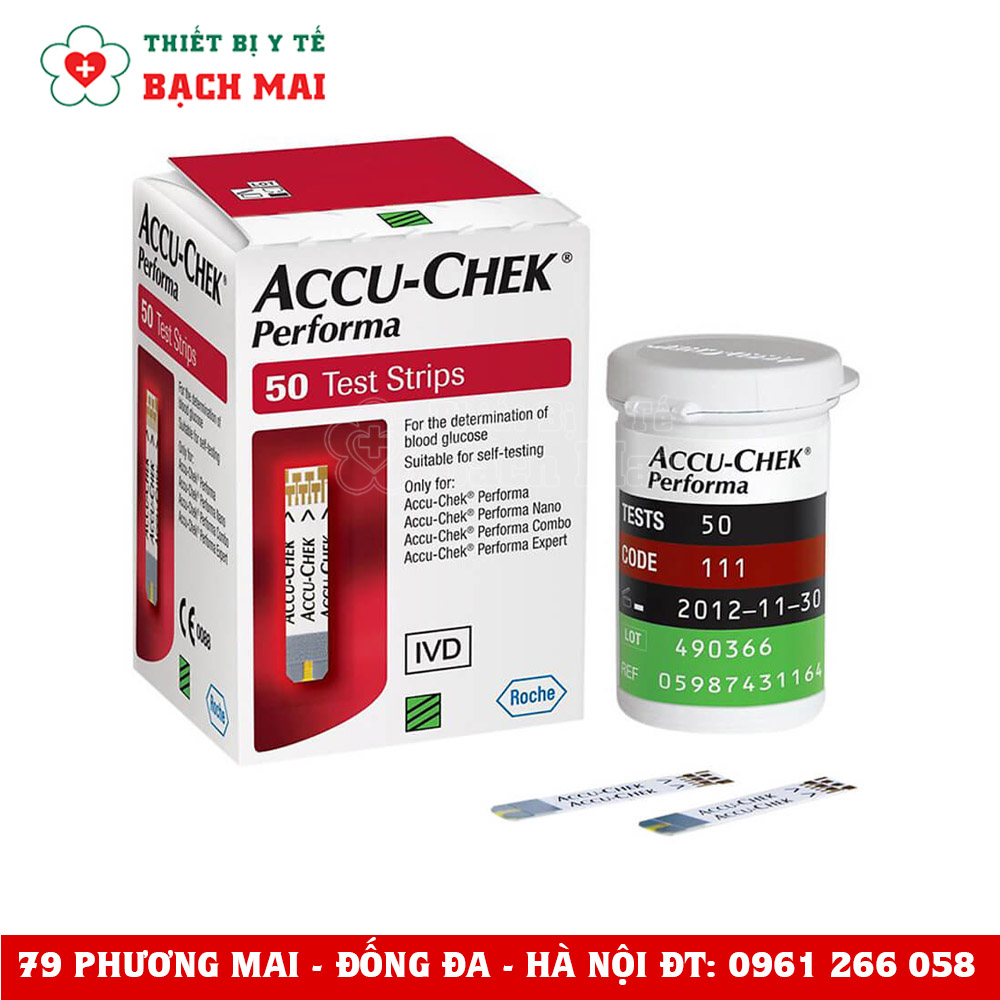 Que Thử Đường Huyết Accu-Check Performa PKT-P50 Que Thử Đường Huyết Accu-Check Performa PKT-P50