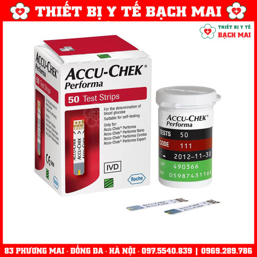 Que Thử Đường Huyết Accu-Check Performa PKT-P50 Que Thử Đường Huyết Accu-Check Performa PKT-P50