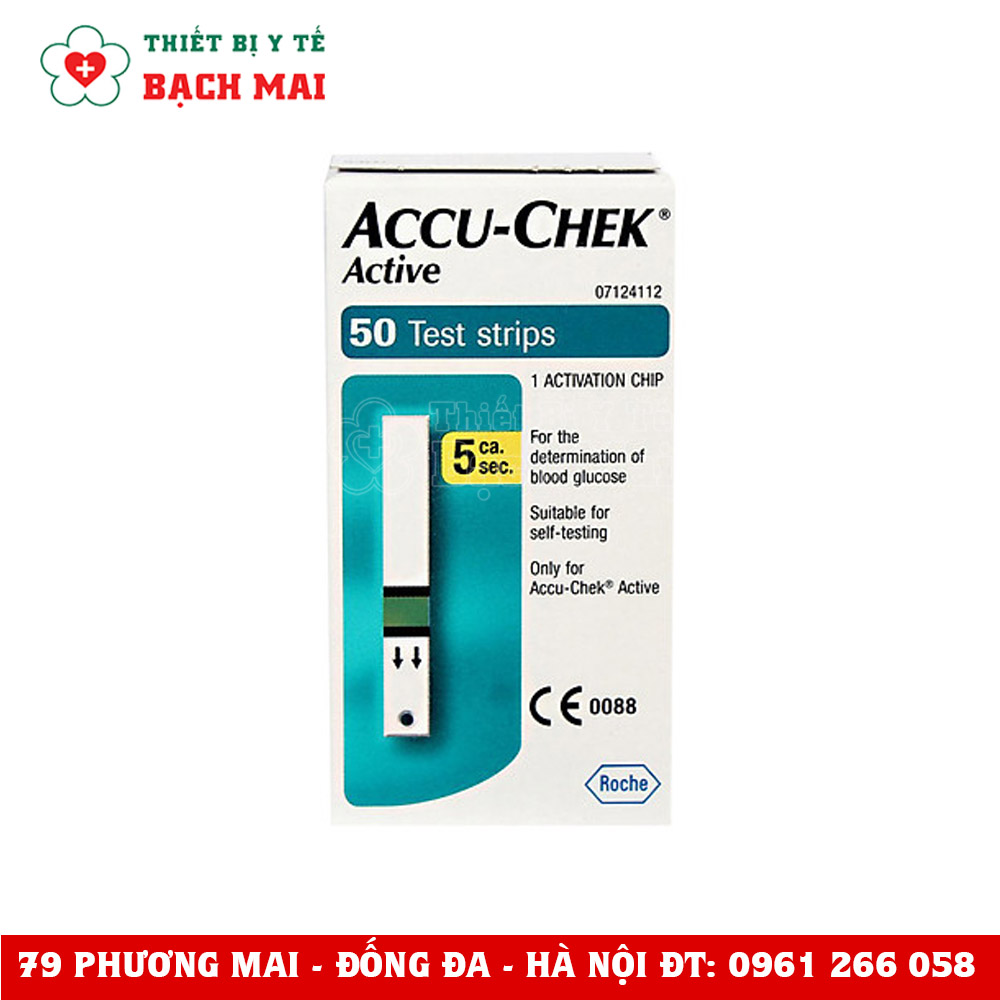 Que Thử Đường Huyết Accu-Chek Active PKT-A50