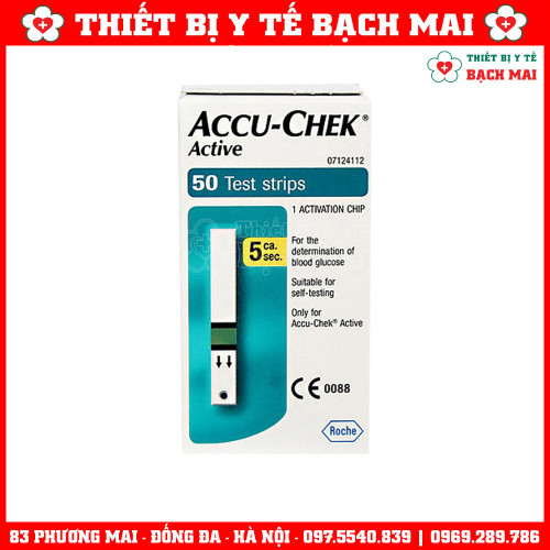 Que Thử Đường Huyết Accu-Chek Active PKT-A50