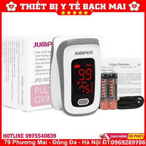 Máy Đo Nồng Độ Oxy SPO2 Và Nhịp Tim Jumper JPD-500E Máy Đo Nồng Độ Oxy SPO2 Và Nhịp Tim Jumper JPD-500E